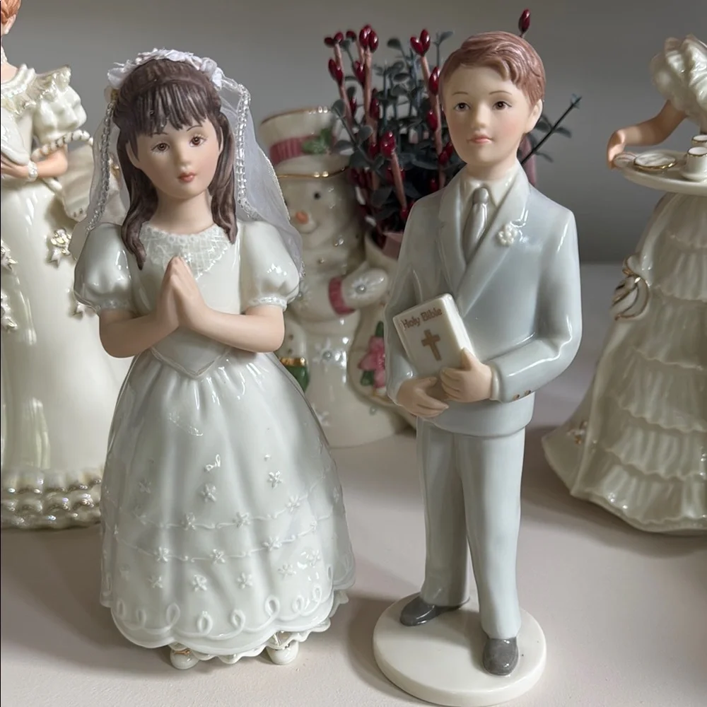 Lennox - Elegant White Ceramic Figurine Set
